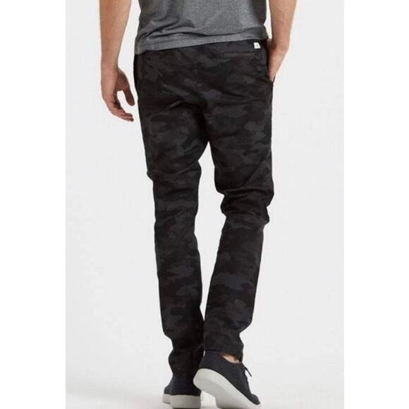 Vuori Ripstop Climber Pants Drawstring Slim Fit Camo Black Gray Size Large - Picture 2 of 13